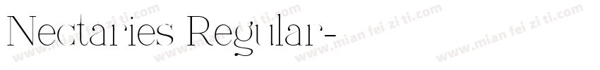 Nectaries Regular字体转换